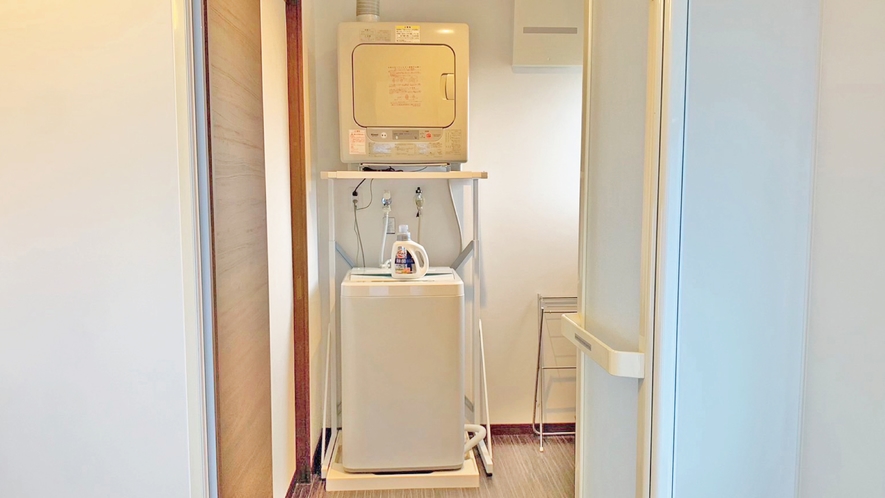 各室専用の洗濯機＆乾燥機